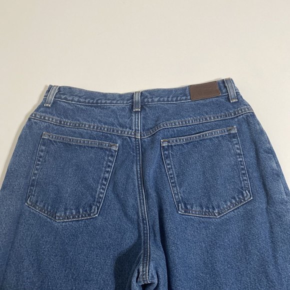 LL Bean Blue Jeans Vintage Flannel Lined Plaid Relaxed Pants Womens 16P - Picture 3 of 11